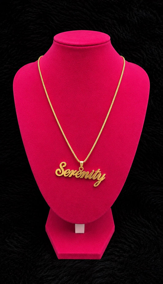 Custom Name Plate Necklace